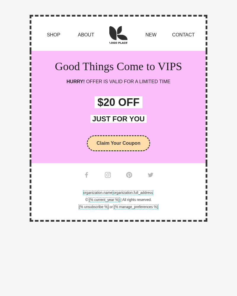 Deal - VIP promotion