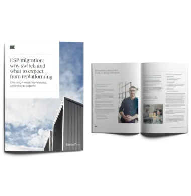 title pdf page of the esp migration whitepaper and a look at the content inside