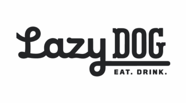 Lazy Dog logo with the text "Lazy DOG" and "EAT. DRINK." in charcoal colour.