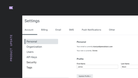 Product update: settings page redesign