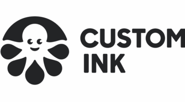 Custom Ink logo featuring a smiling octopus design next to the text "CUSTOM INK" in charcoal color.