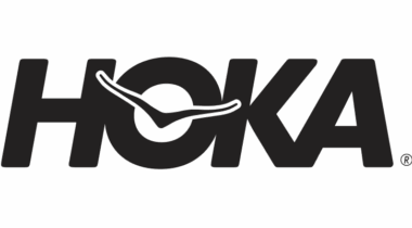Hoka logo with stylized wing design.